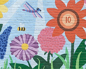 Redding Elementary School Learn and Grow Mural